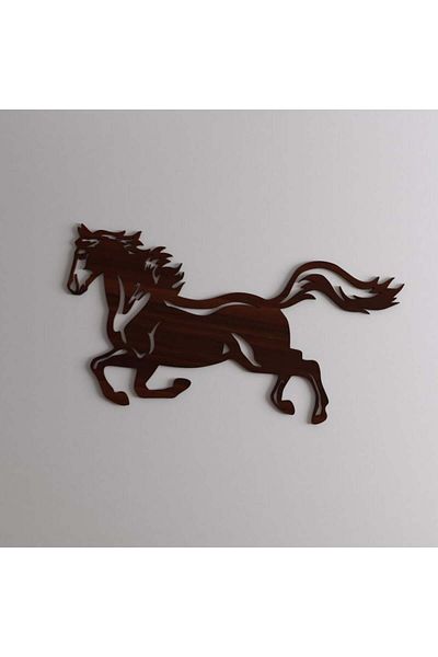 4gdran Wooden decorative sculpture with a horse design