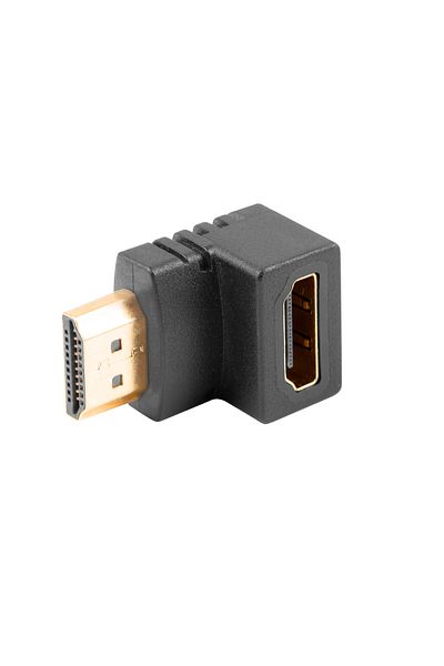 Lanberg Lanberg 42740 adapter, HDMI male to HDMI female, 90 degree angle down