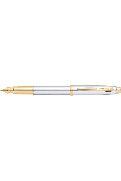 Mena Rise Şirinshop 9340-0 100 Series Fountain Pen (m) Bright Chrome Gold 1108107