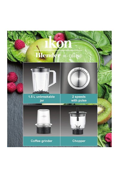 Ikon 3-in-1 Blender, 600W, IK-CB6703