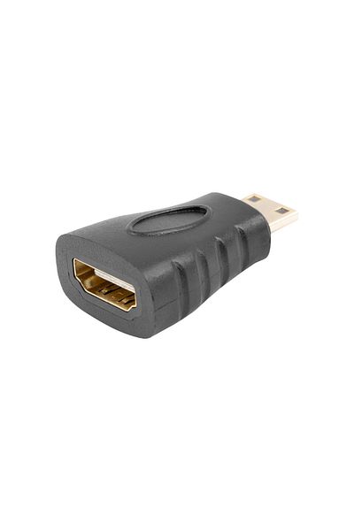Lanberg HDMI female to miniHDMI male adapter, Lanberg 42744, resolution 3842 x 2160 at 30 Hz, ARC, black