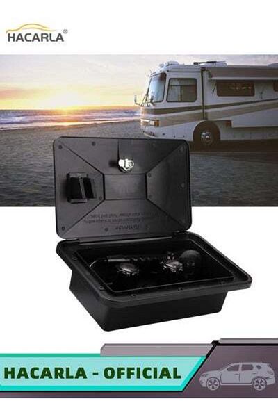 MOTIM RV Shower Kit RV Weatherproof Exterior Shower Box Kit with Lock RV Camper Shower Faucet
