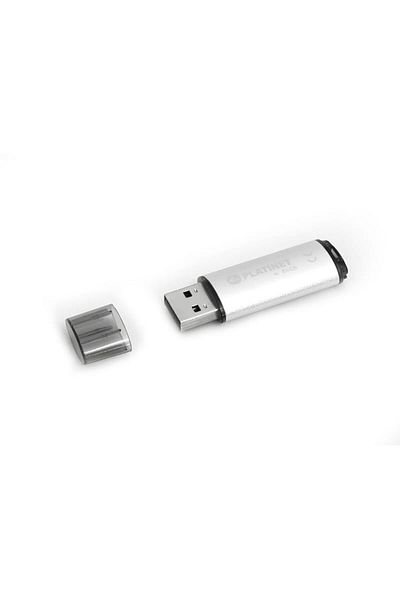 Platinet USB 2.0 memory stick Platinet 64Gb, X-Depo 43613, with cap, silver