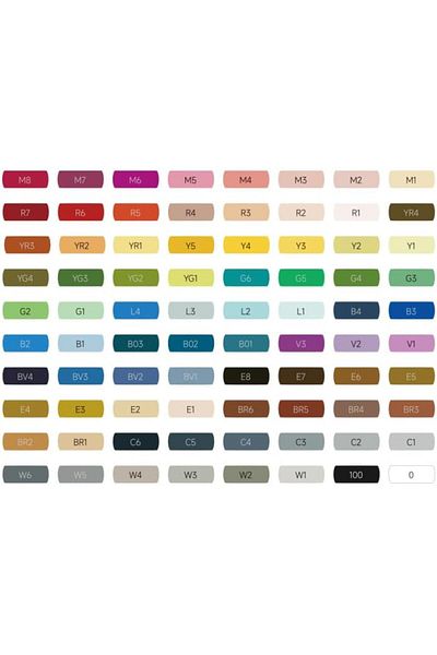 Mena Rise Diyar-Ifırsatshop Plus Sketch Marker Double Sided Drawing Pen 80 Colors 1017157