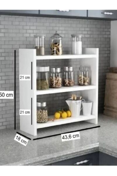 nifiart Tezgah Üstü Baharatlık Rafı