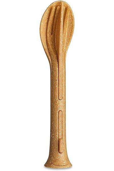 Mena Rise Şirinshop Fork Spoon Knife Set - Brown 1108107