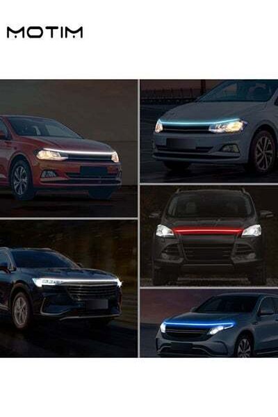 MOTIM Car Hood LED Light Strip 71 Inch, Exterior Headlights, Waterproof Car Led Light Strips