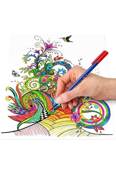 Mena Rise Şirinshop 323 Sb10 Triplus Color Triangle Felt Pen 1.0 mm Set of 10 1108107
