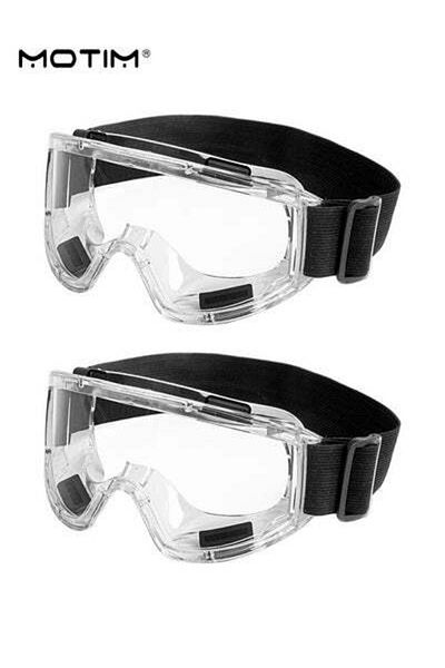 MOTIM 2 Pcs Motorcycle Cycling Glasses Goggles, Clear Bike Sunglasses Bicycle Glasses