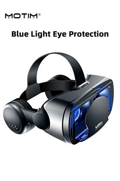 MOTIM 3D VR Glasses Goggles, Universal Cinema, Blue light Virtual Reality Headset Helmet