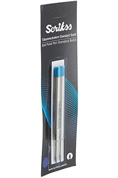 Mena Rise Şirinshop Giant Elaspen Refil 2 Blister, 0.7 mm Nib, Blue 1108107