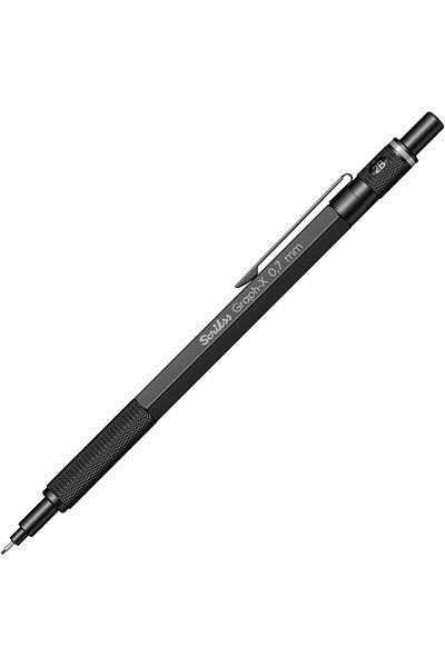 Mena Rise Şirinshop Office Graphx Mechanical Pencil Matte Black 0.7 mm 1108107