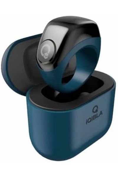 iqibla Zikr Jood Smart Ring Tasbih Counting With 3 Compatible Sizes(18mm/ 20mm/ 22mm) (Blue)