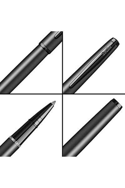 Mena Rise Şirinshop Metropolis 78Mb Rollerball Pen, Matte Black 1108107