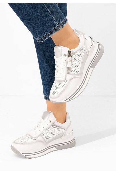 B T Shoes Sneakers cu platformă Reita albi