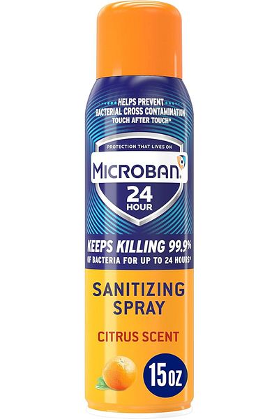 microban 24 Hour Disinfectant Sanitizing Spray, Citrus Scent, 15oz