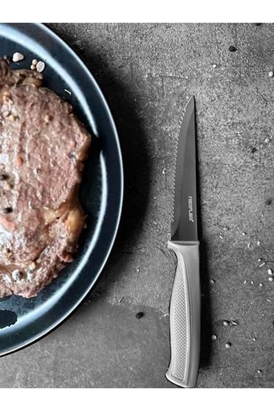 Mena Rise Fika Serrated Steak Knife, 11 cm Gray D-Neogek011 1017157