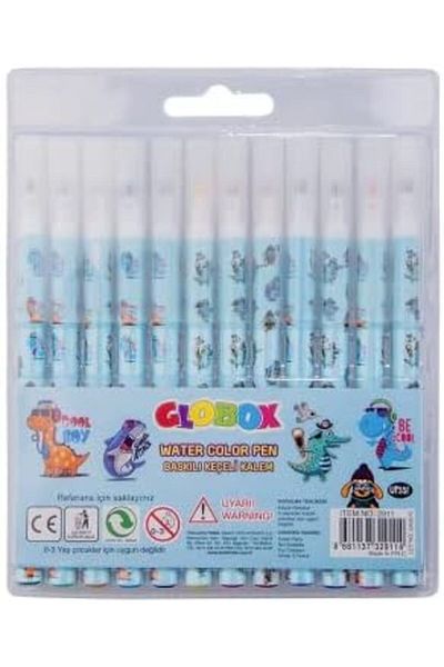 Mena Rise Şirinshop Printed Felt Tip Pen 12 Colors 1108107