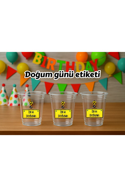 Tasarım İnşaat Temalı Sticker Etiket 20 adet
