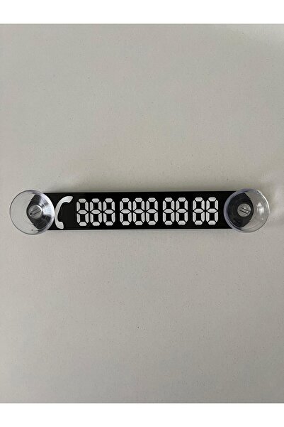 ulaşaksesuar Siyah-beyaz Araç Park Telefon Numaratörü Tel No Gösterici Numaratik