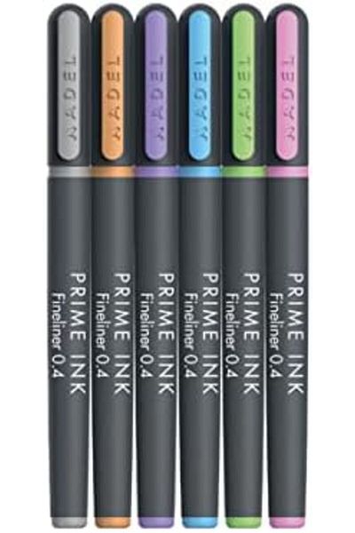Mena Rise Şirinshop Prime Ink Fineliner 6 Pcs Pastel Classic Fine Tip Pen 1108107