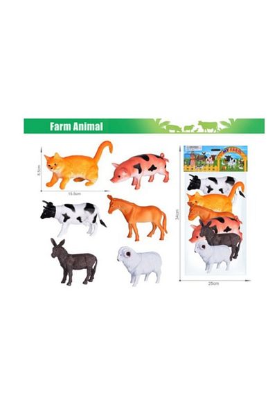 Blusmart Animals Domestic 6 Pieces for Kids