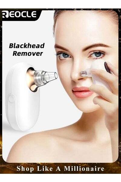REOCLE Blackhead Remover Pore Vacuum Facial Pore Cleaner with 5 Suction Heads & 3 Adjustment Mode