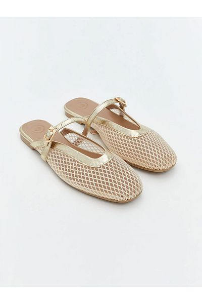 LC Waikiki Γυναικείες παντόφλες LCW STEPS με λεπτομέρεια από δίχτυ με αγκράφα