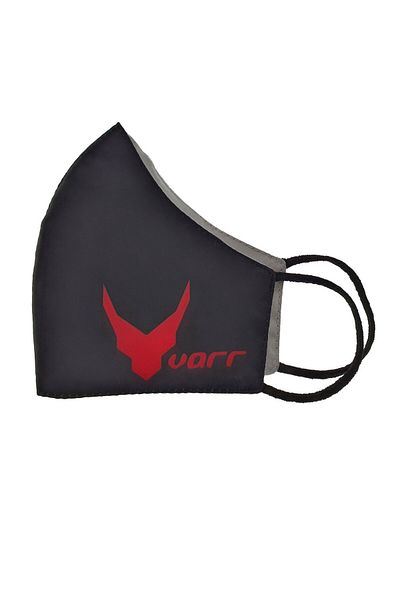 Platinet Masca fashion VARR™ Streetwear Face Gear, de protectie, 2 straturi, reutilizabila, marime M, neagra