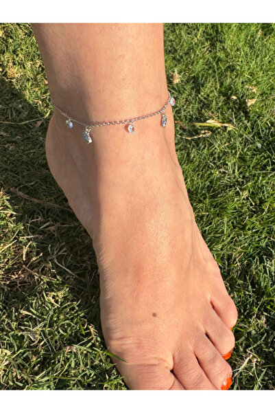bijuxbymrv Eye Charmed Stone Dangle Anklet