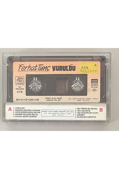 Raks Ferhat Tunç Shot Cassette (Original Period Paper South Cassette Printing)