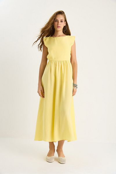 Bianco Lucci Women's Side Band Detailed Long Modal Dress 5254 60281099
