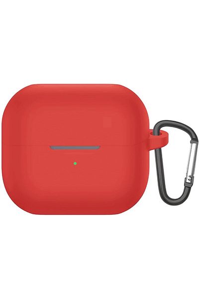 Mena Rise Tuonshop Galaxy Buds 3 Pro Case with Strap Matte Silicone Red [Compatible with Galaxy Buds 3 Pro