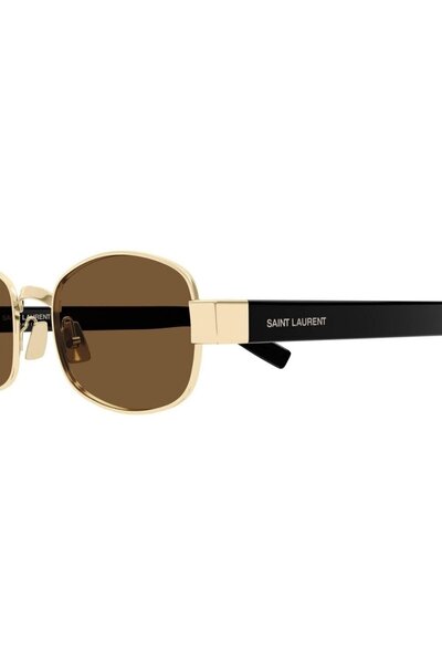 Saint Laurent Paris Sl 706 001 53-22 Women's Sunglasses – Rectangular Frame, Brown Lens
