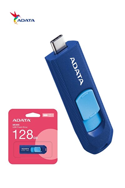 Adata محرك أقراص فلاش UC300 سعة 64 جيجابايت بمنفذ USB 3.2 من الجيل الأول من النوع C | خفيف الوزن وسريع نقل البيانات