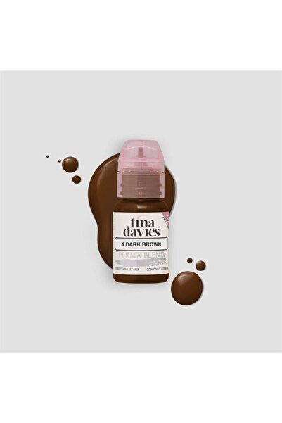 Perma Blend Tina Davies Dark Brown Kalıcı Makyaj Kaş Pigmenti 15ml