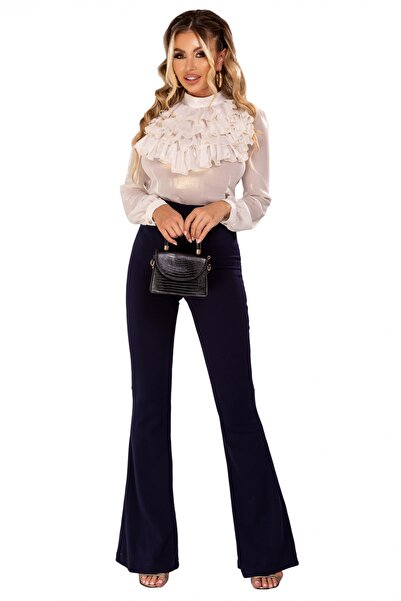 Atmosphere Fashion Pantaloni evazați bleumarin