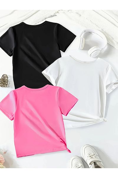 Touz Moda Μπλουζάκι 3 τεμαχίων Capybara Kids Design Unisex Oversize