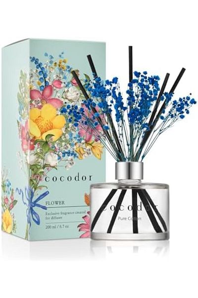 cocod'or Cocodor Preserved Real Flower Reed Diffuser / Pure Cotton / 6.7 oz(200 ml) / 1 Pack / Reed Diffuser