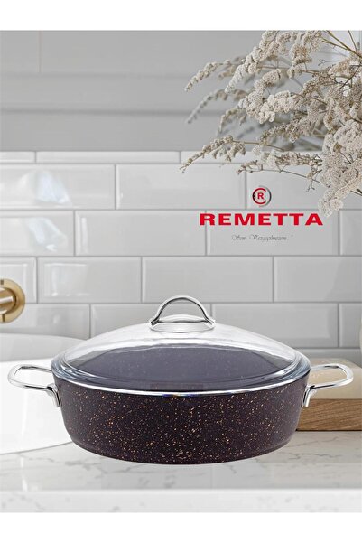 Remetta Elite SİLVER Granit Basık Tencere Serisi ( 32 CM -- 7 LT )