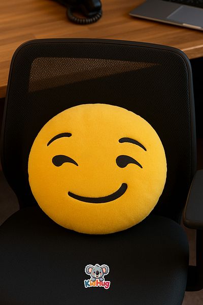 KidHug Emoji Plush Pillow – Optional - Lover, Masher, Kokoş Emoji Pillows, Home Car Office Gift Smile