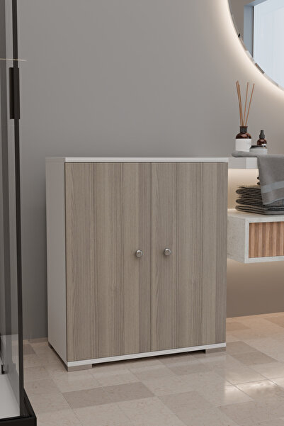 Remaks ŞELALE 3 Bölmeli Banyo Dolabı Deterjan Dolabı Banyo Rafı CORDOBA