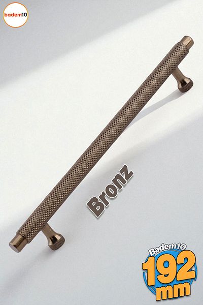 Badem10 Martin Bronze Metal Handle 192 mm Furniture Drawer Kitchen Cabinet Cupboard Modern Cover Handles Pattern