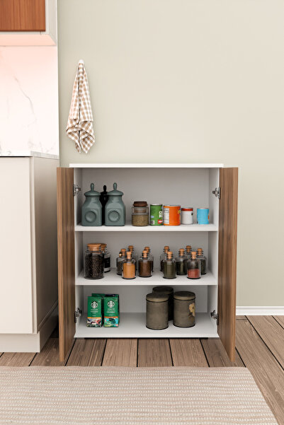 Remaks ŞELALE Mutfak Dolabı Erzak Kiler Dolabı Çok Amaçlı Dolap Mutfak Rafı meşe