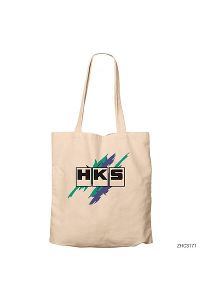 Z zepplin Geantă din pânză cu fermoar HKS Tuning Cream Gabardine