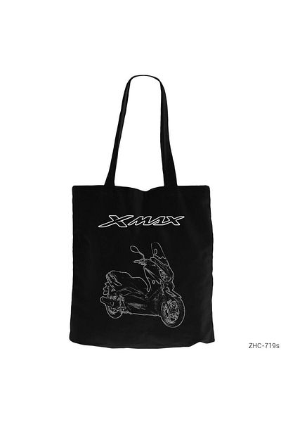 Z zepplin Xmax Skecthing Μαύρη υφασμάτινη τσάντα με φερμουάρ Gabardine