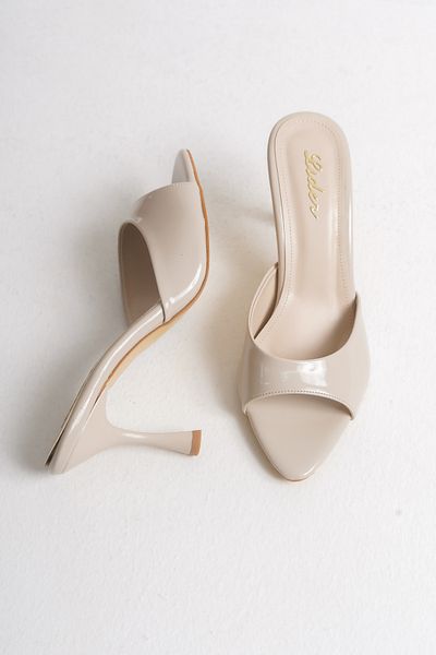 LDR Women's Pointed Toe Heeled Slippers