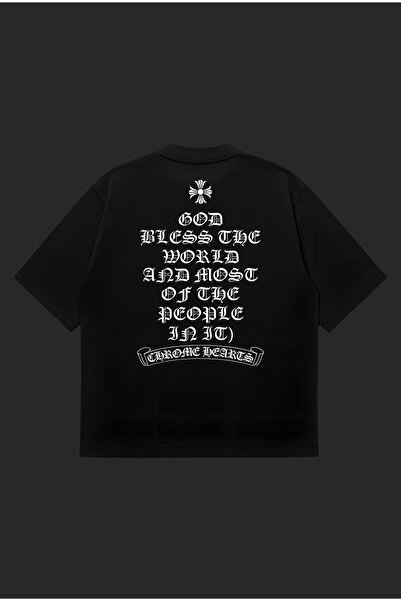 PURE POWER Μπλουζάκι Chromehearts God Bless Boxy Fit Oversized Unisex – Μπλουζάκι με τύπωμα | Streetwear