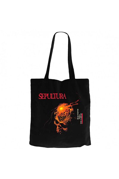 Z zepplin Sepultura Beneath the Remains Black Zipper Cloth Bag Gabardine