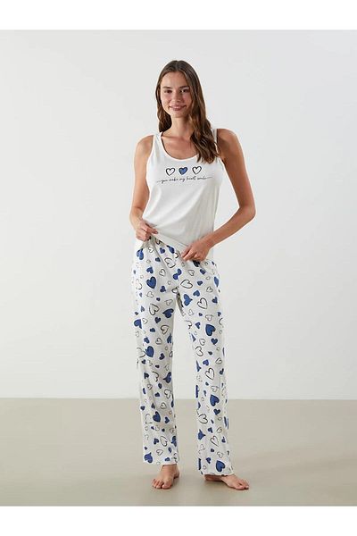 LC Waikiki Set pijamale pentru femei LCW DREAM cu decolteu în U (S5)